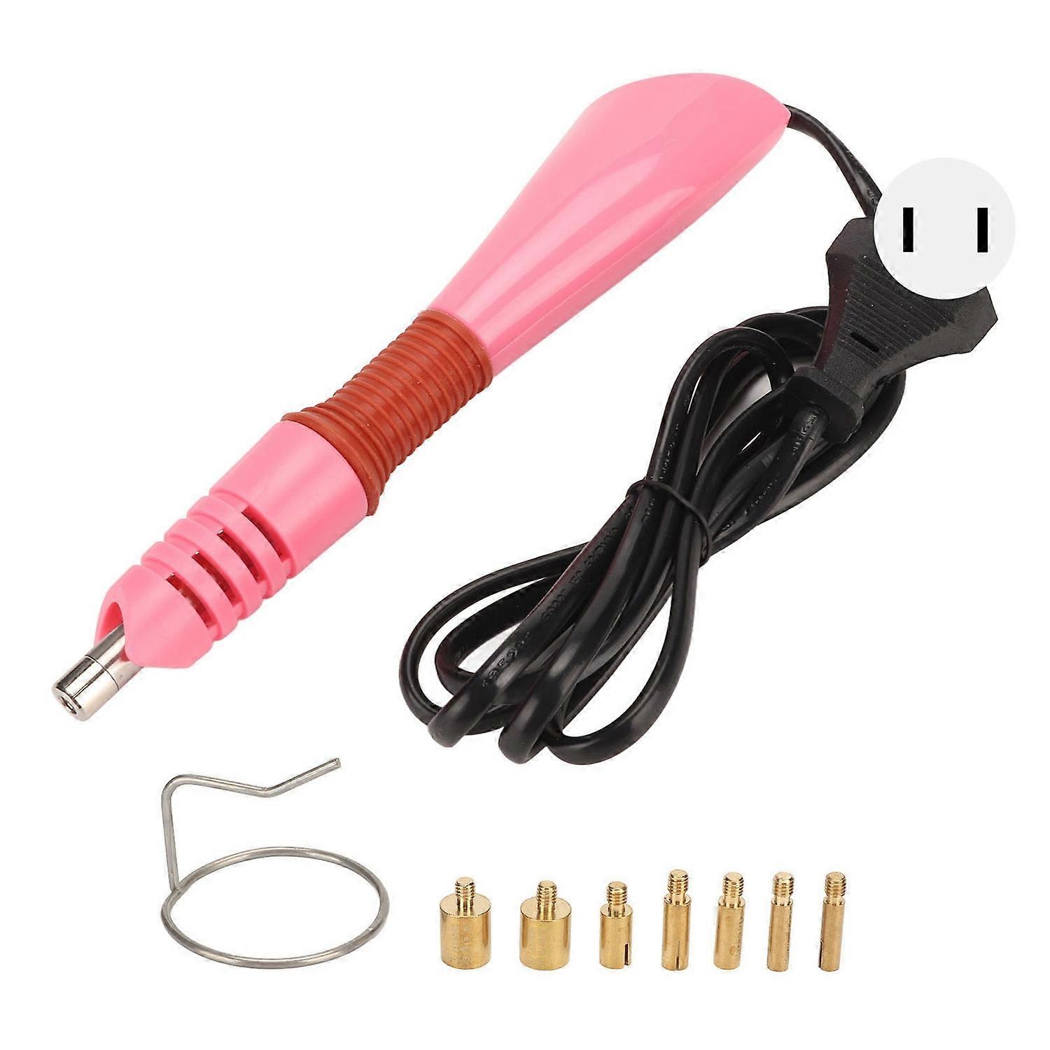 Hot Fix Applicator Self Contained Thermostat Energy Saving Metal DIY Hot Fix Machine with 7 Tips Iro