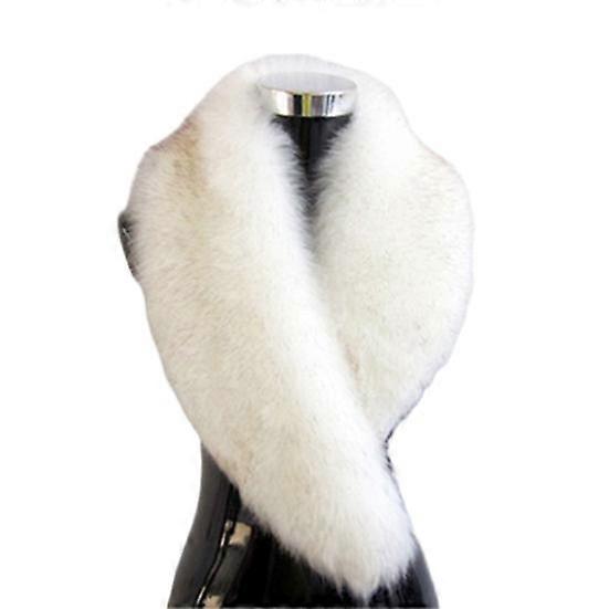 Yousheng Women Winter Scarf Cozy Fuzzy Imitation Fur Solid Color Soft Lightweight Thickened Warm Decorative Collar Shawl Neck Wrap
