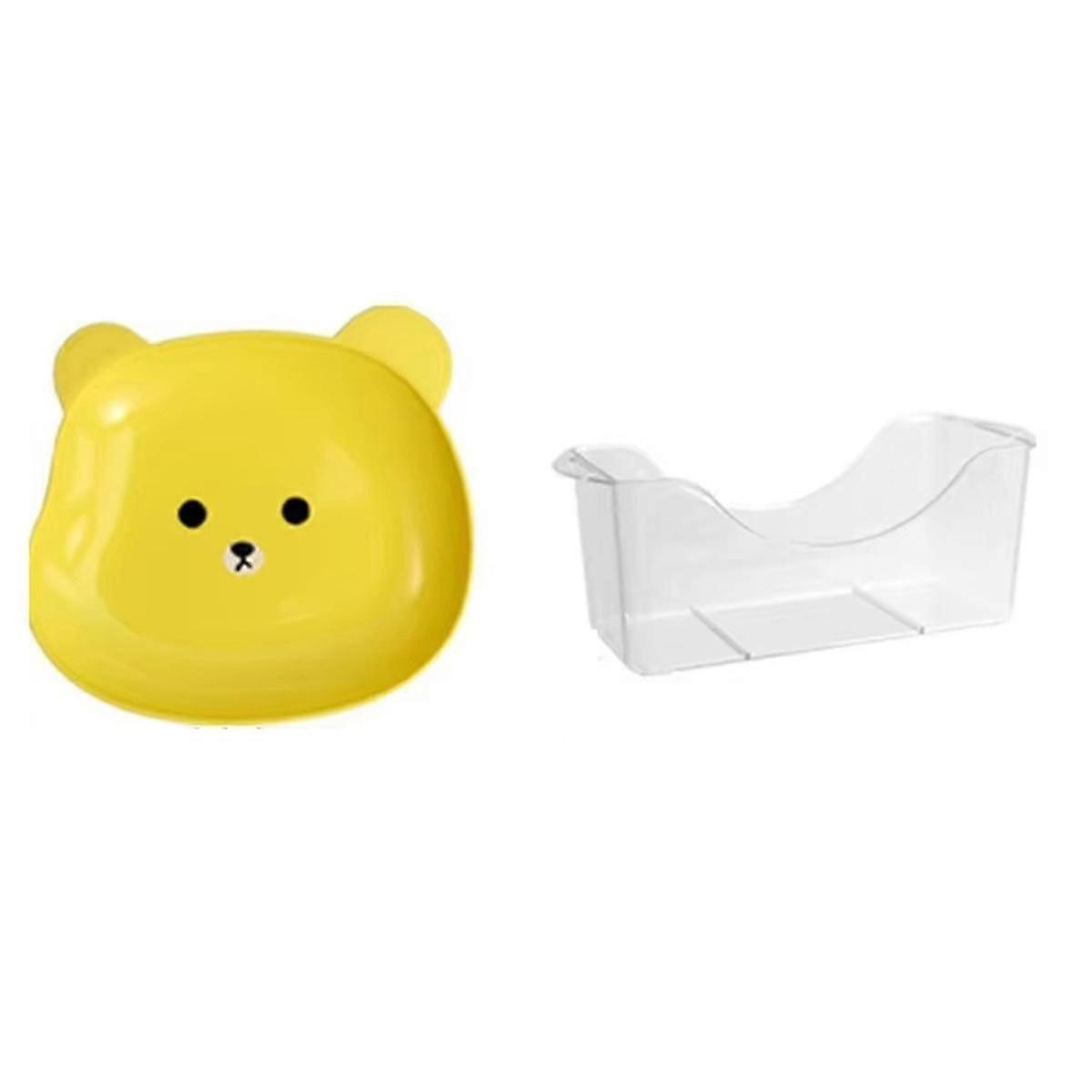 Ensemble de 8 assiettes de collation d’ours, petites assiettes anti-chute adaptées à un usage domestique, idéales pour servir des fruits, dess