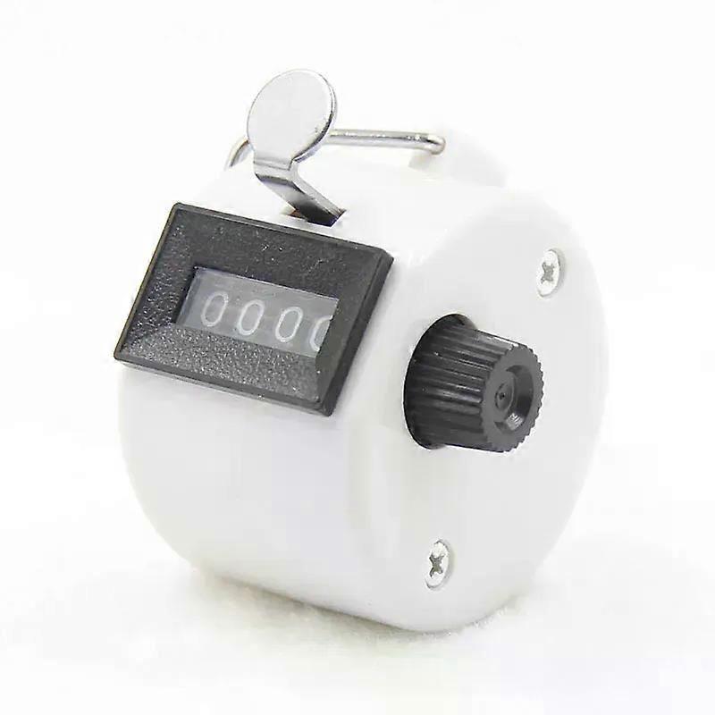 4-stellige Zahlenzähler Kunststoffschale Hand Finger Display Manuelles Zählen Tally Clicker Farbe Shell Timer Fußball Golf Zähler