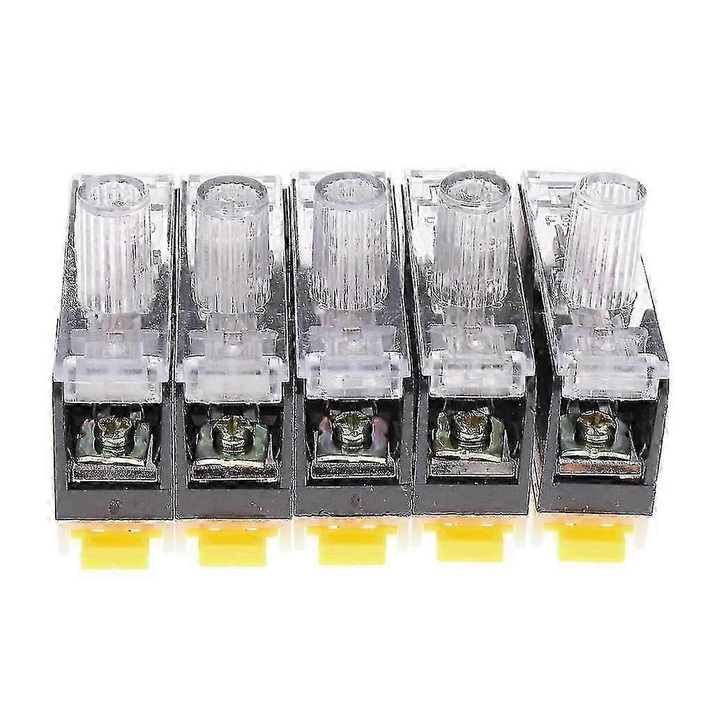 5 Pieces Fs101 6*30mm 10a Fuse+ Indicator Light Din Rail Mounted Fuse Holder