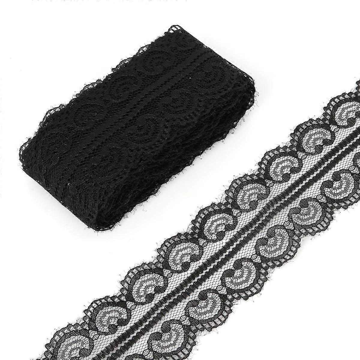 White Lace Ribbon Handicrafts Embroidered Net Lace Trim Fabric Ribbon DIY Sewing Accessories