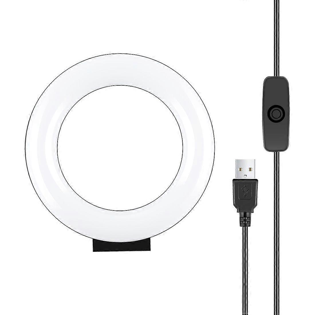 PULUZ 4.7 inch 12cm Curved Surface USB White Lights