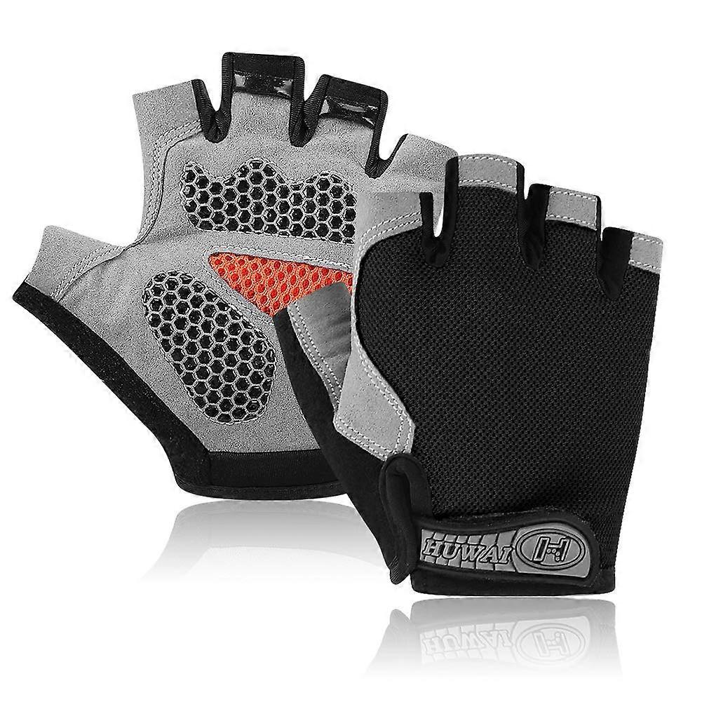 Anti-Slip Shock-Absorbing Cycling Gloves for Fitness, Breathable Material, Adjustable Size, Ergonomic Design