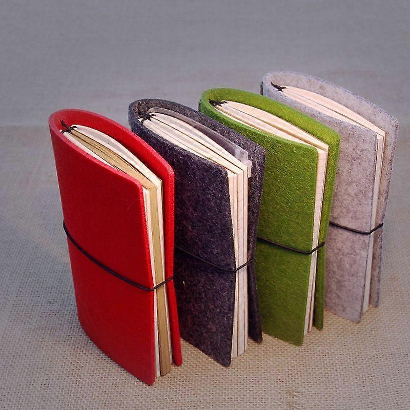 Felt notebook student diary fashion felt notepad