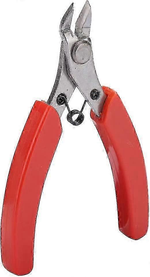 Mini Electronic Wire Cutter - Diagonal Pliers compatible with Side Cutting (Red, 1pc)