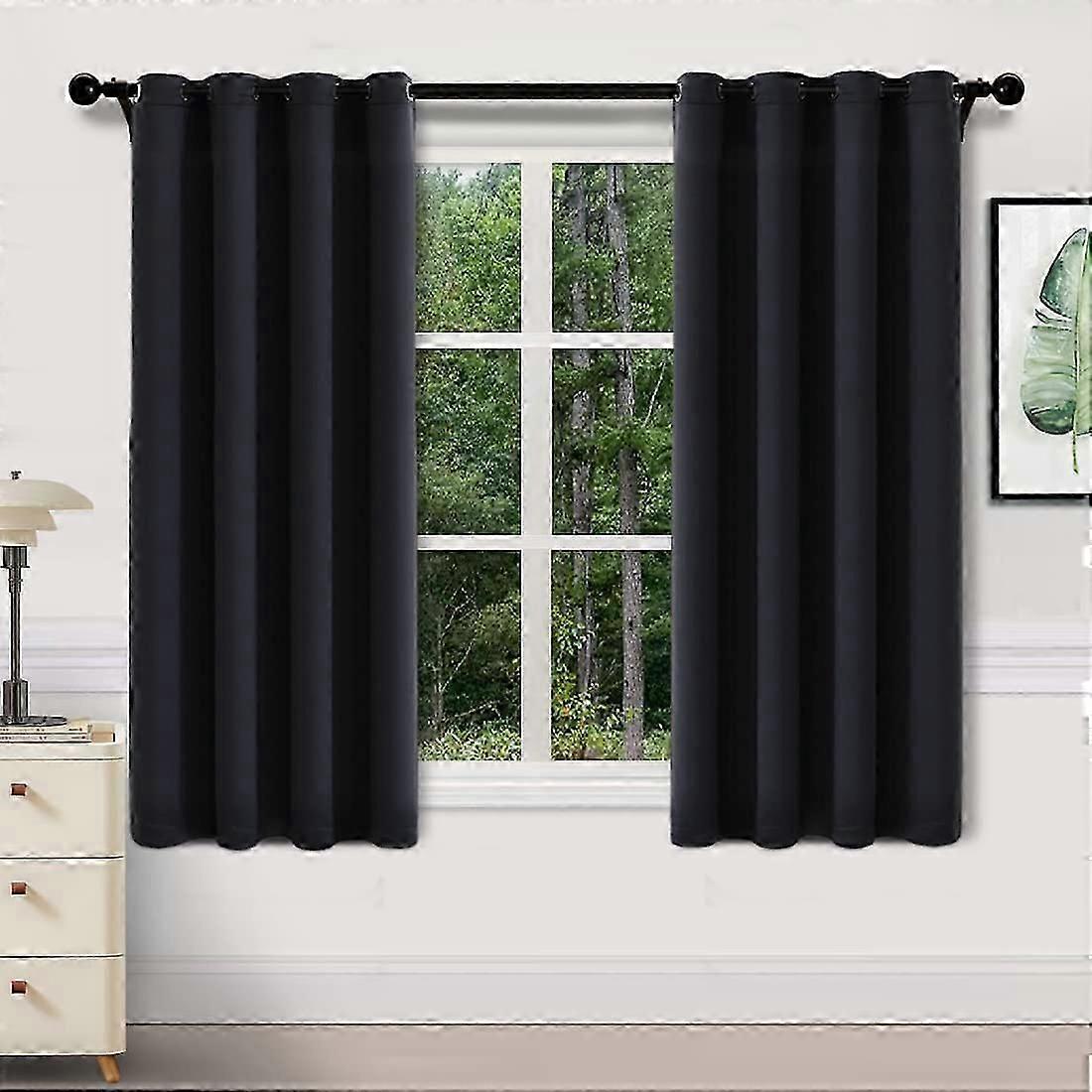 Thermal Blackout Curtains for Bedroom and Living Room, Set of 2 Eyelet curtains, Soundproof, Energy Saving