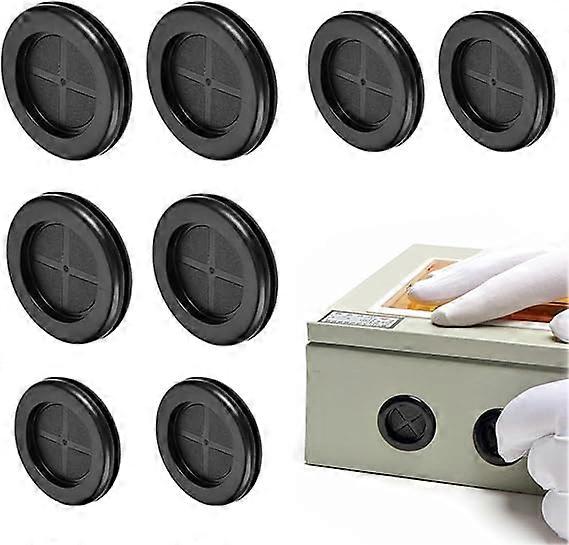 Plastic Cable Grommet, 8 Pack Double Sided Rubber Cable Protector Spools - 20, 25, 30 and 42mm Inner Diameter - Ideal for Sourcing Map and Cable