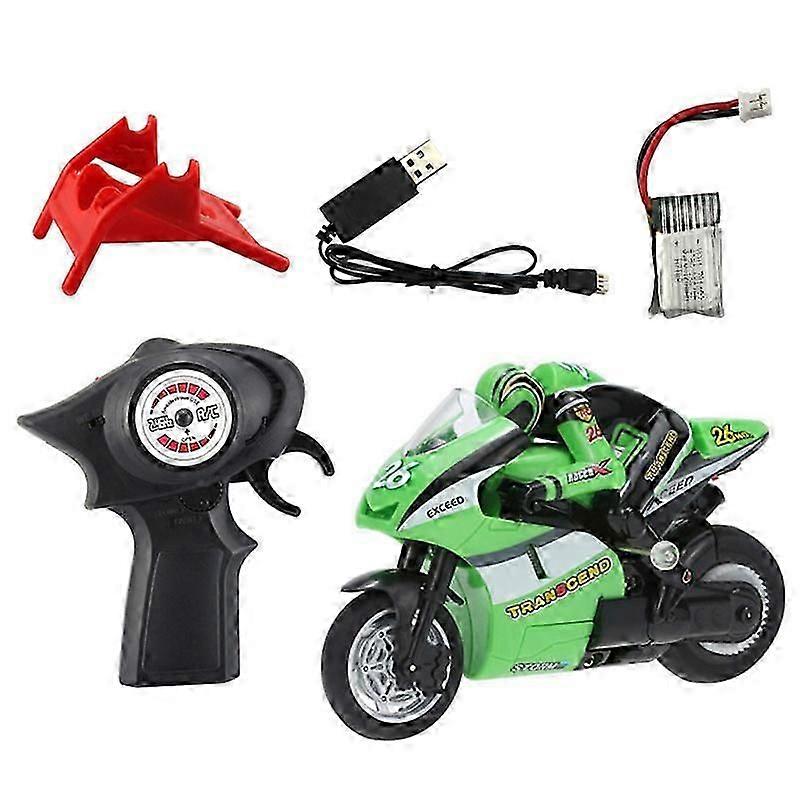 RC-moottoripyörä Elektroninen kauko-ohjattava kilpa-auto Nopea sähköinen maastoauto Ladattava 2,4 GHz:n temppumoottoripyörä pojille