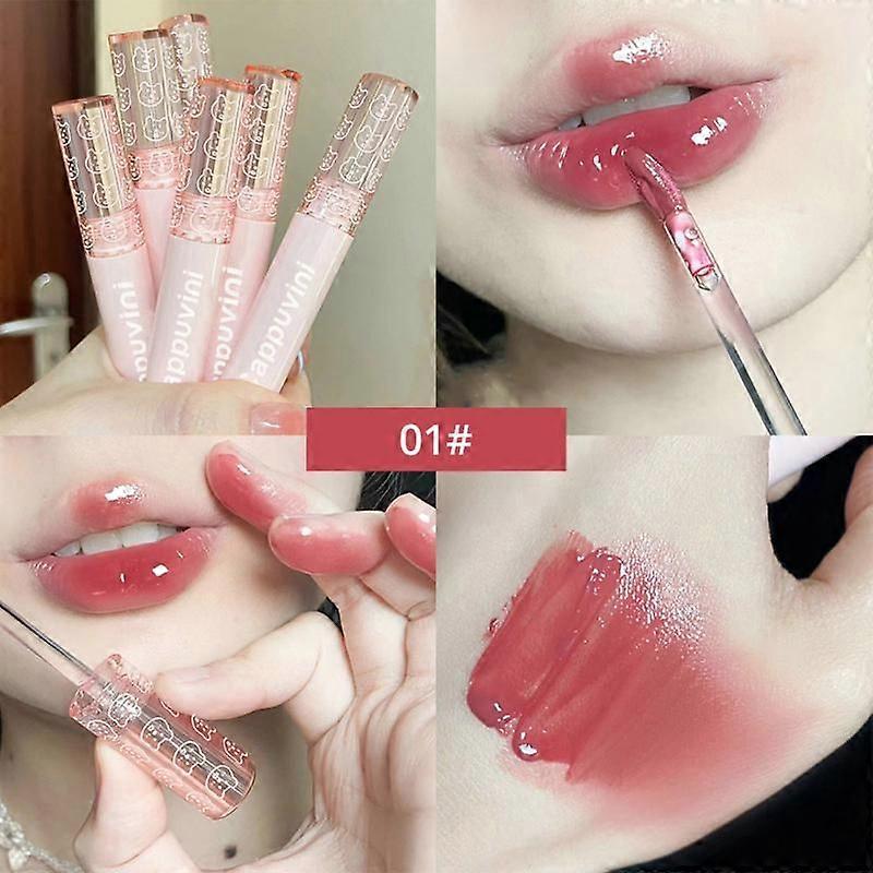 Cappuvini Bubble Lip Gloss Mirror Water Liquid Lipstick Moisturizing Lipgloss
