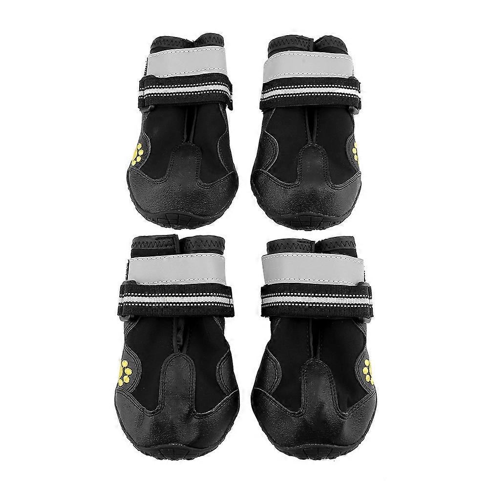 Pet Dog Puppy Non-Slip Outdoor Walking Boots With Reflective Strip Size Options For All Breeds Night Walks Visibility