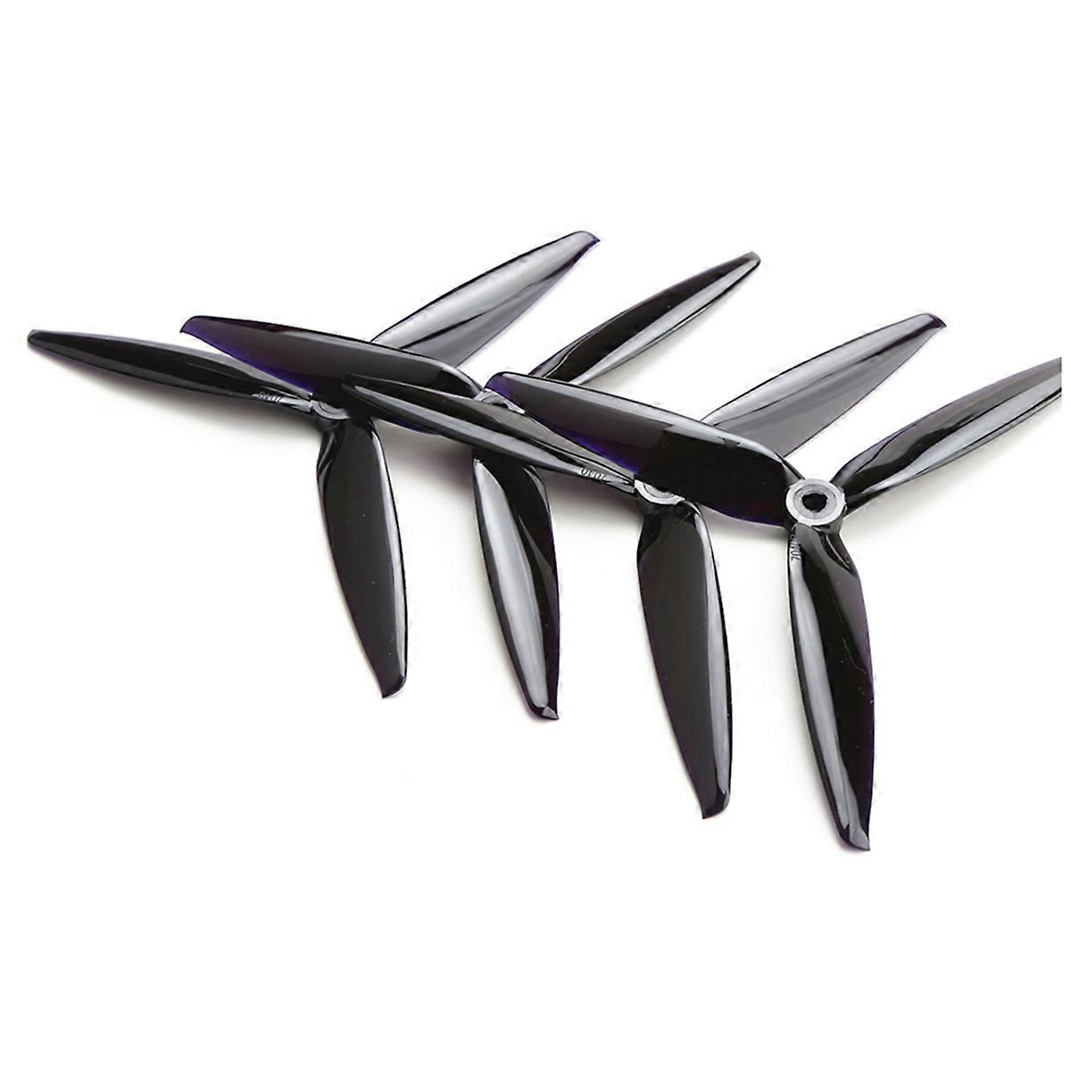 10Pairs 7inch Propeller 7X4X3 3 Blade CCW+CW PC Propeller for 7inch 8inch FPV RC Drone Black