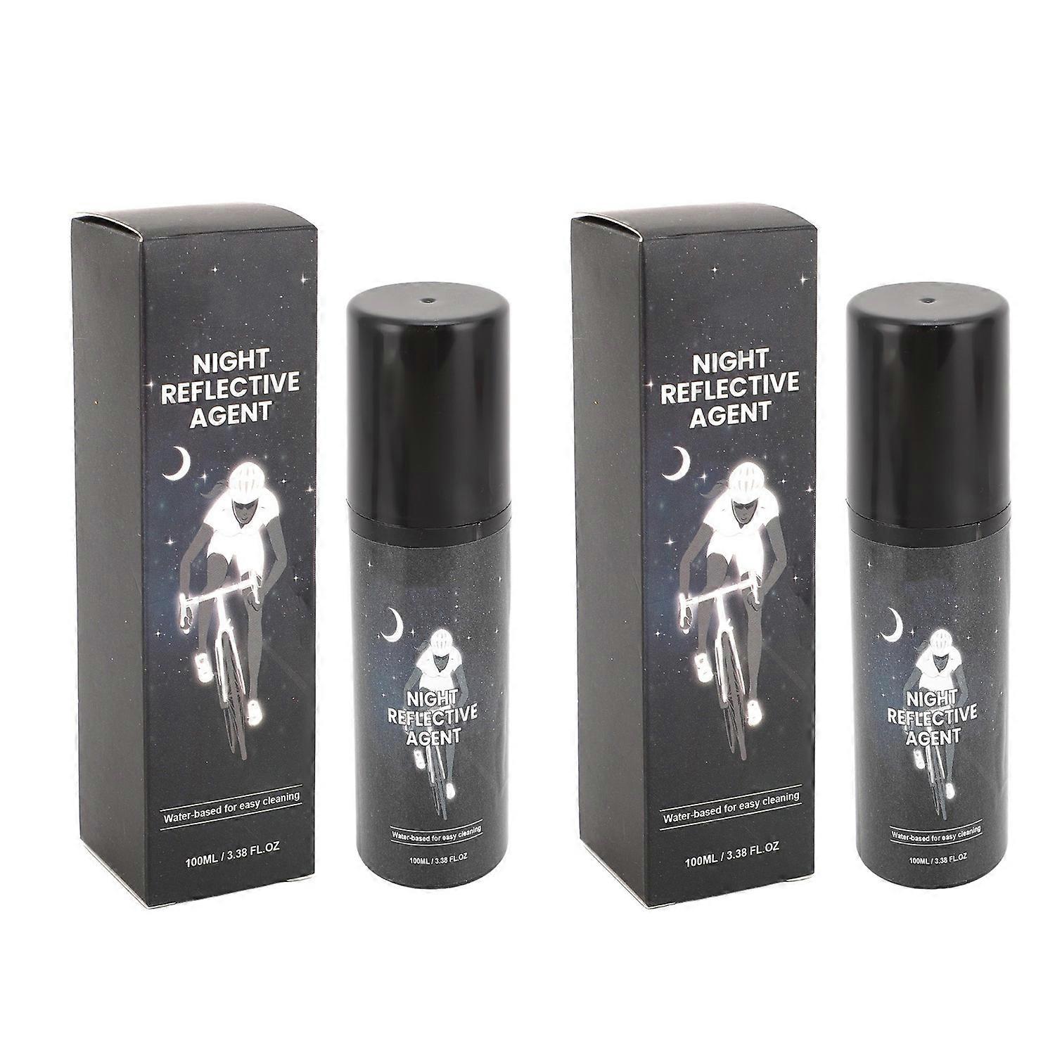 2 stk reflekterende spraymaling 100 ml hvit glød i mørket spray langvarig reflekterende glødmaling f