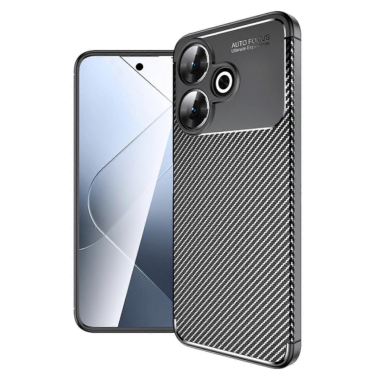 Carbon Fiber Texture Shockproof TPU Phone Case