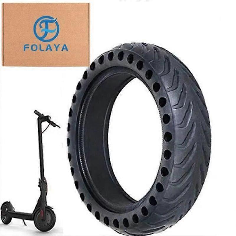 FOLAYA Xiaomi M365 Durable Anti-Slip Cellular Tire Wheel 85 Inch Solid Replacement Tyre 8 12X2 1pcs