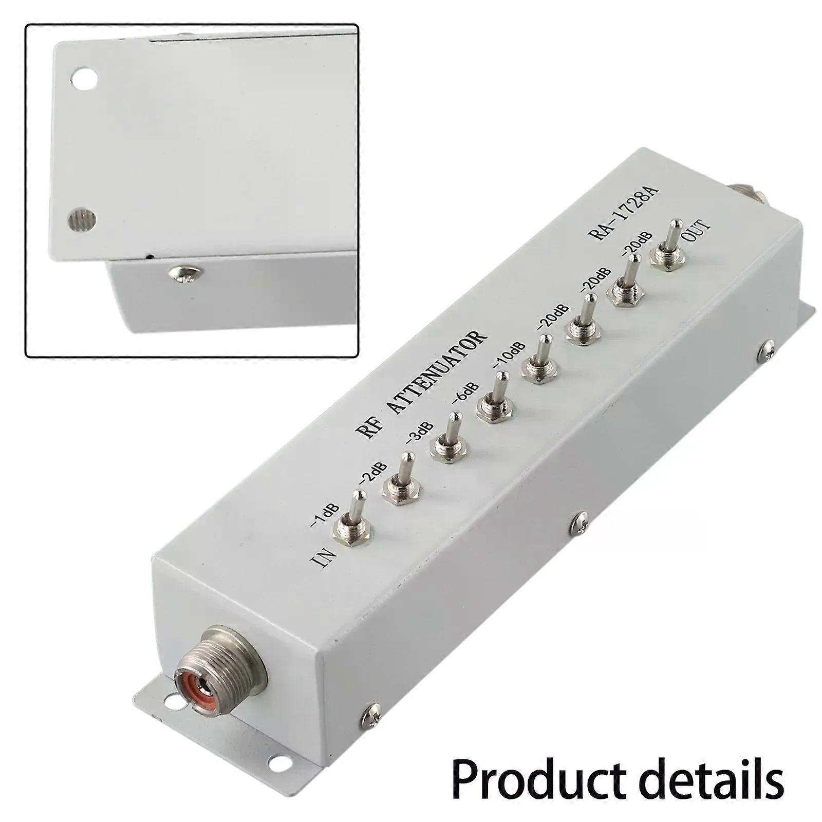 0 - 82DB VARIABLE/ STEP ATTENUATOR 50 OHM For Ham Radio Transmitter 025W Practical Metal Tools Accessories