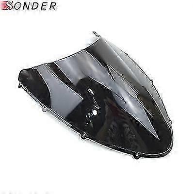 Be suitable for Exquisite Double Bubble Windshield For Ducati 848 1098 1198 1098s 1198s Windscreen Screen Wind Deflectors Black Clear