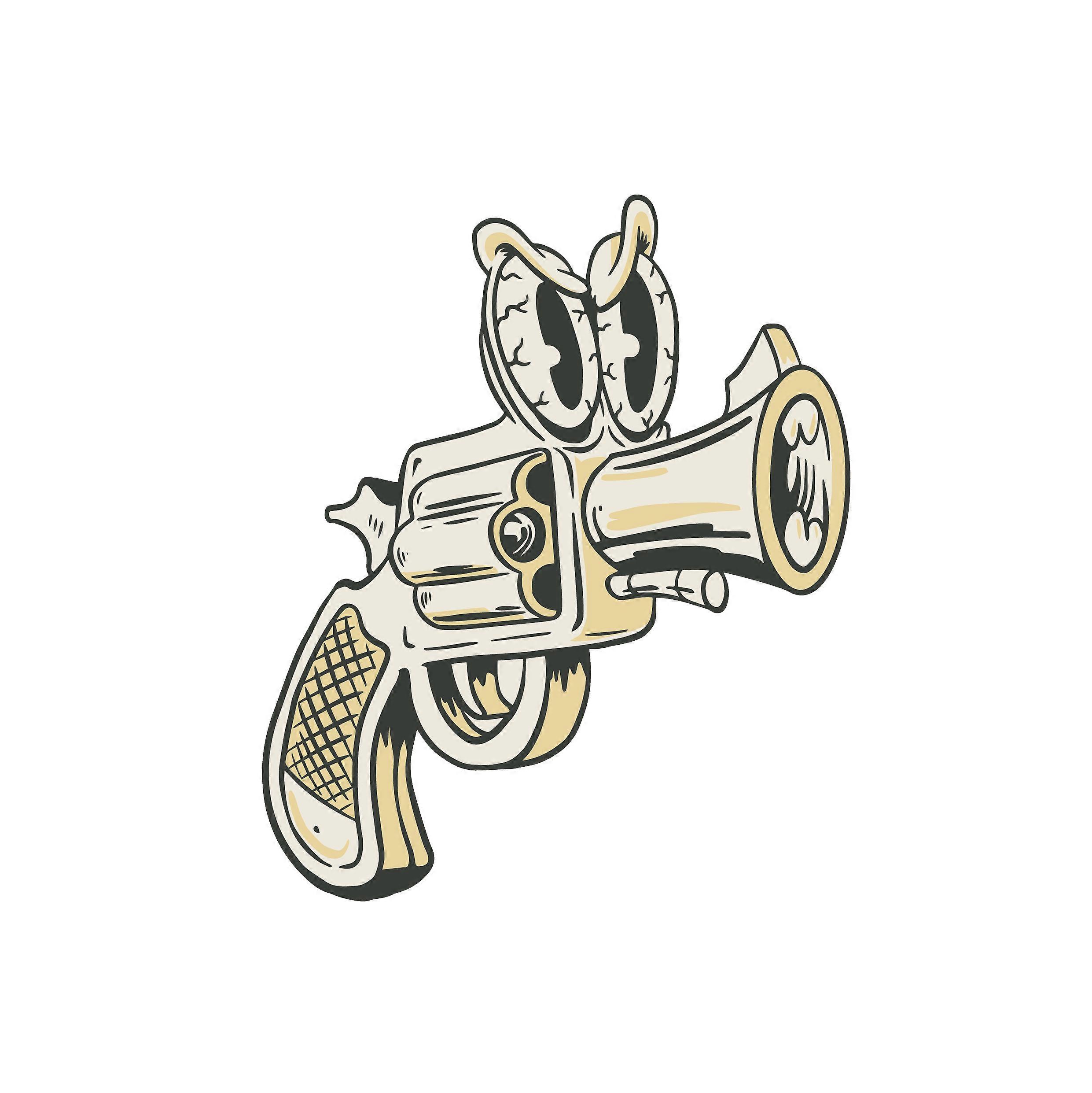 Iron-on patch Comic Revolver