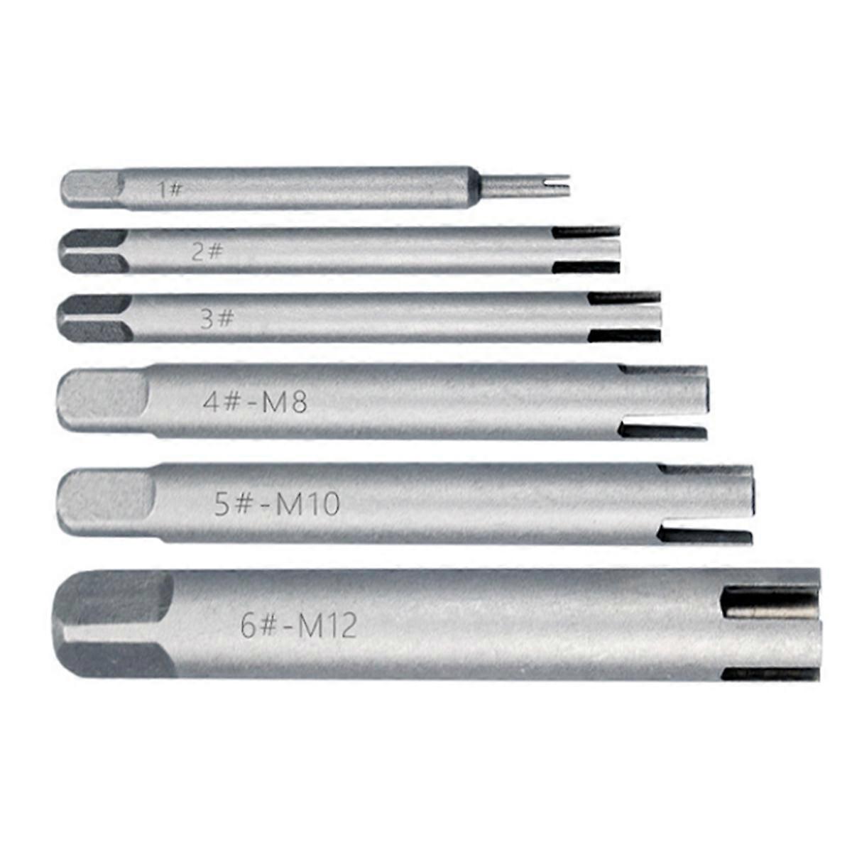 -M12 Screw Tap Remover Broken Head Removal Hand Tool 6 Pcs