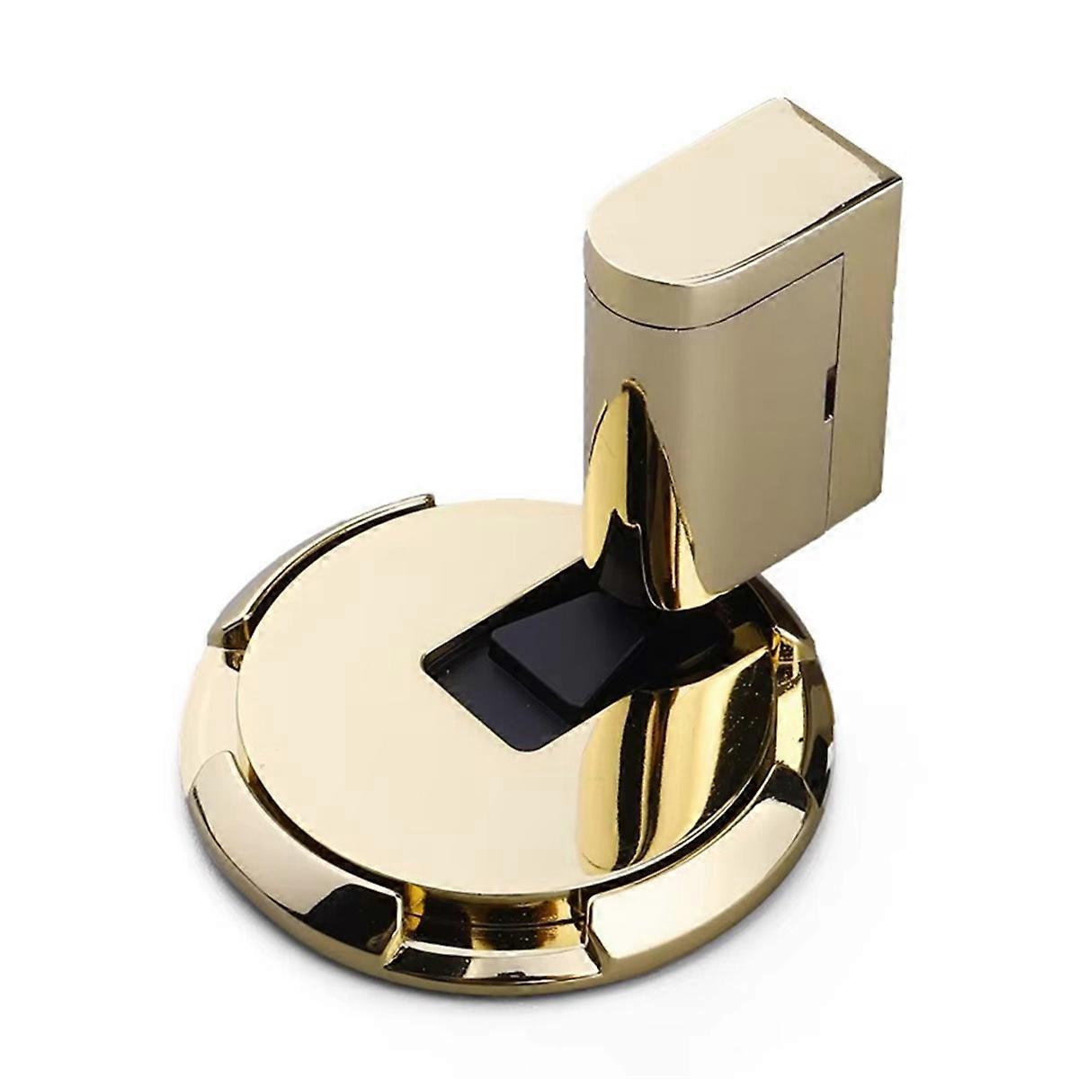 Mechanical Door Stop Nail-Free Door Stop Door Clamp Floor Stop Gold