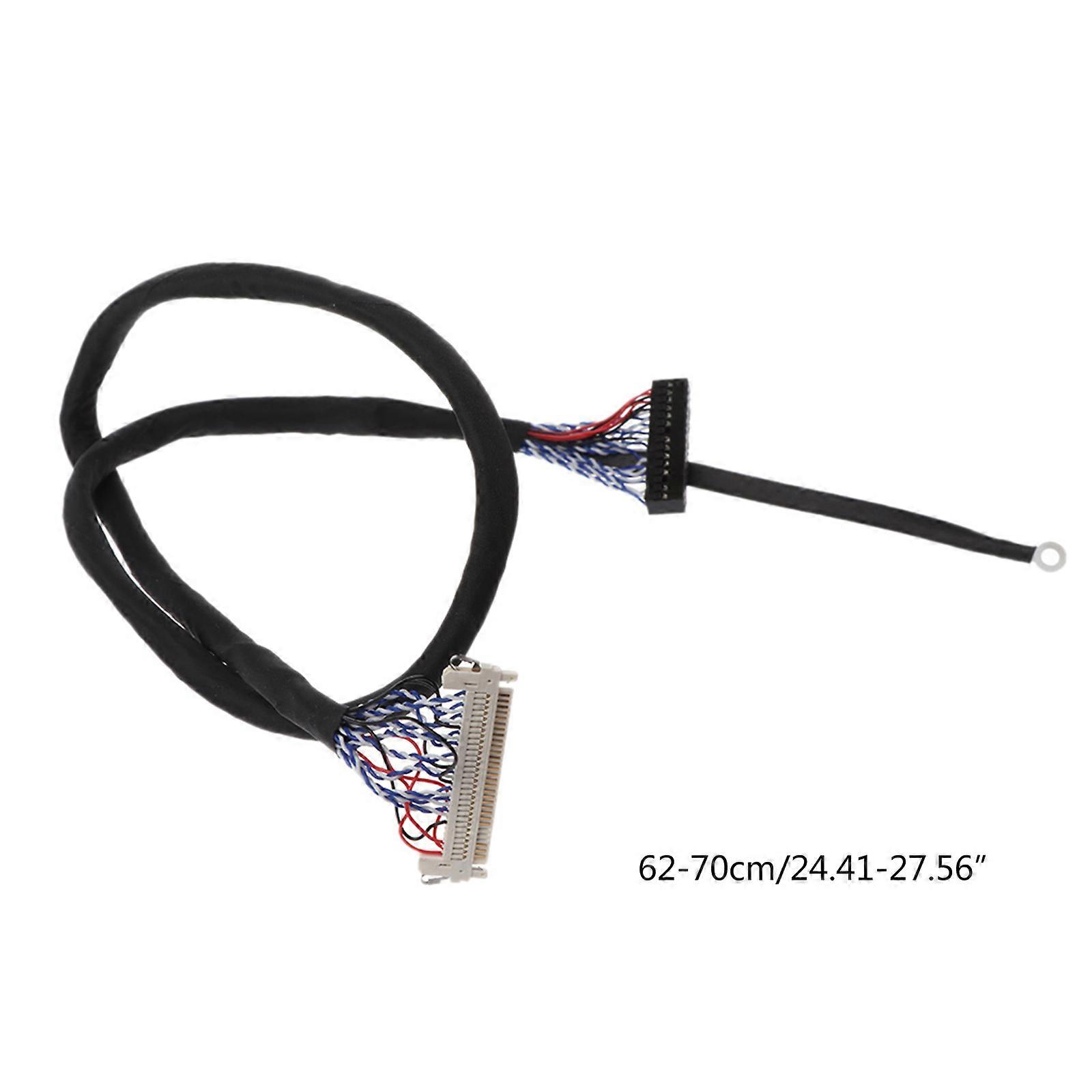 Strong and Durable Wires Black Wires Stand LVDS Cable with Hooks Suitable for LCD display with 2ch LVDS interface