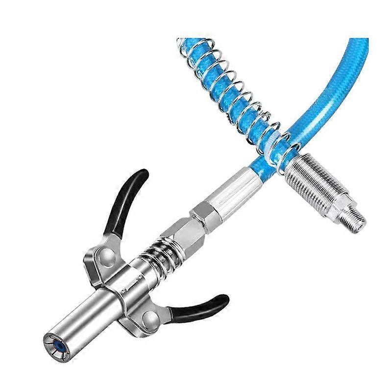 Grease Nipple Coupler High-Pressure Style Clamp Type with 30cm Hose