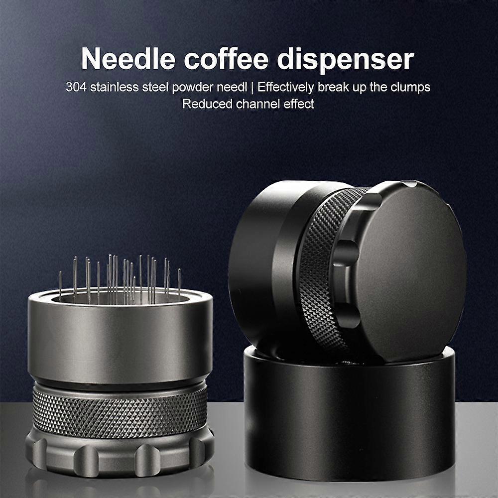 51mm Regolabile WDT Strumento 22 Aghi Caffè Distributore Livellatore Strumento Geared Spinning Espresso Needle Stirrer Macchina Espresso Accessori Distribuzione