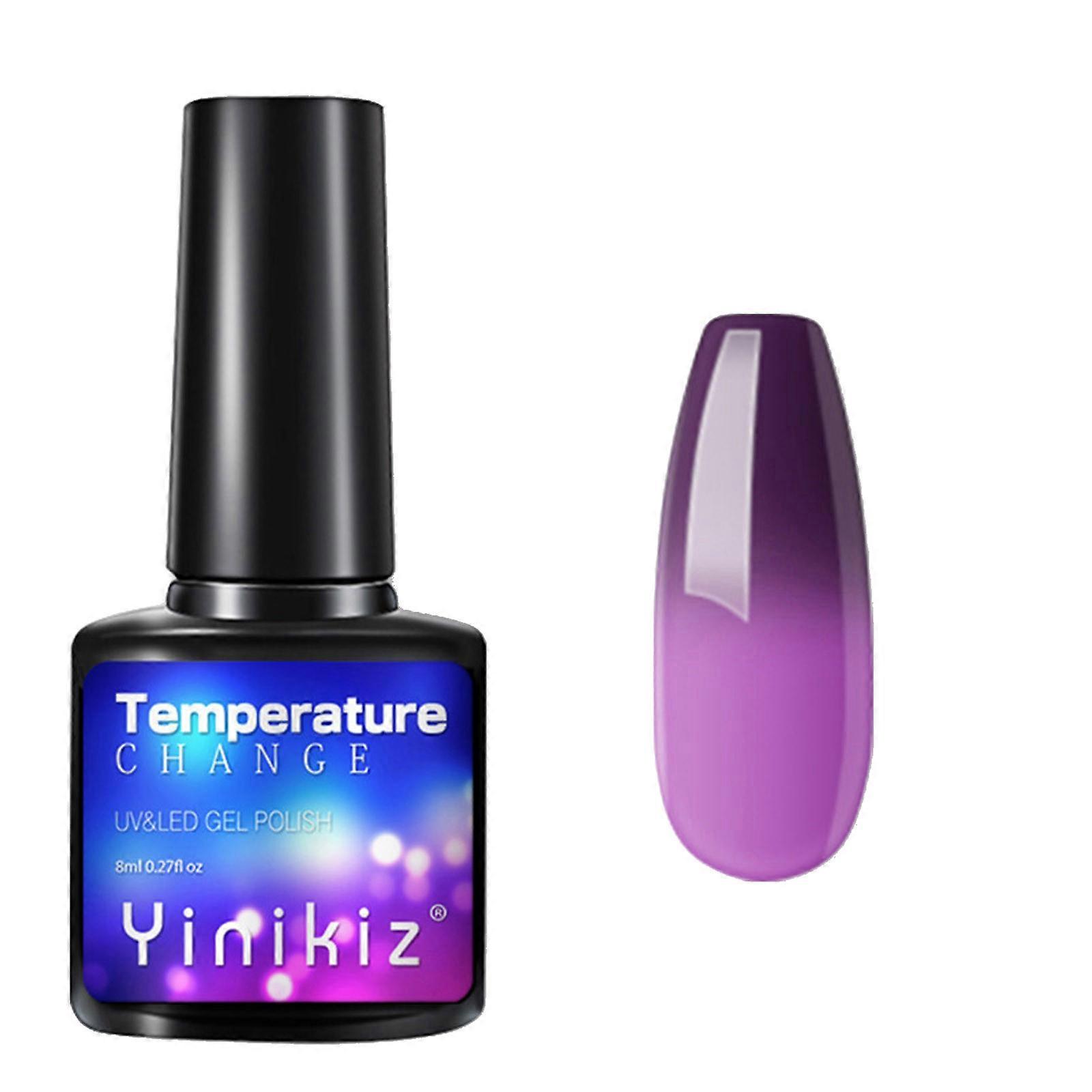 Temperaturændring Neglelim Gradient Lysbehandling Neglelak Lim værktøj 8ml