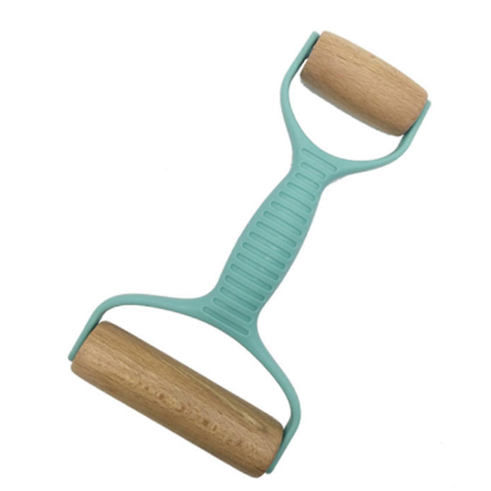 Double for Head Rolling Pins Dough Roller Double for Head Pasta Rollers Baking Gadgets 2 Colors for Baking Fondant Cooki  Green