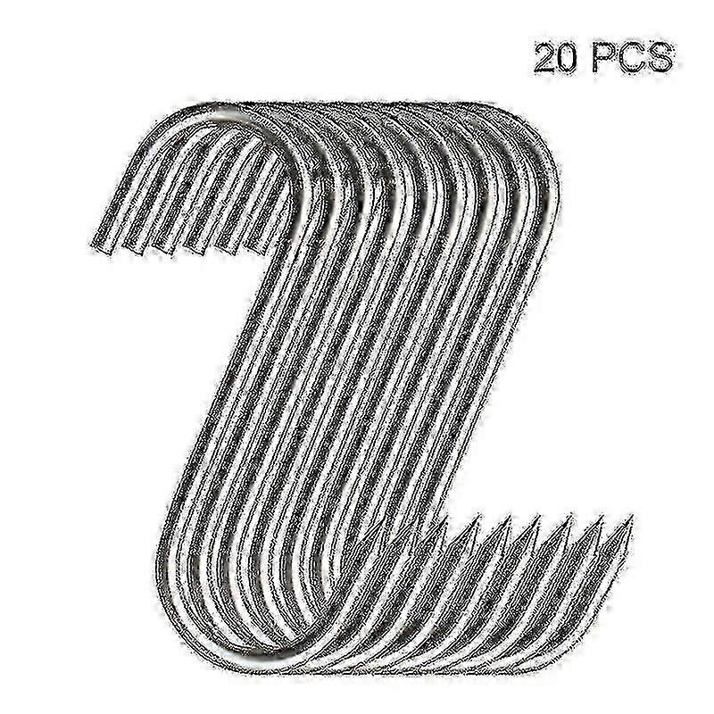 20pcs Stainless Steel Hooks With Sharp Tip For Butcher Shop For Kitchen Hot And Cold Smoking Practical Hook Edition