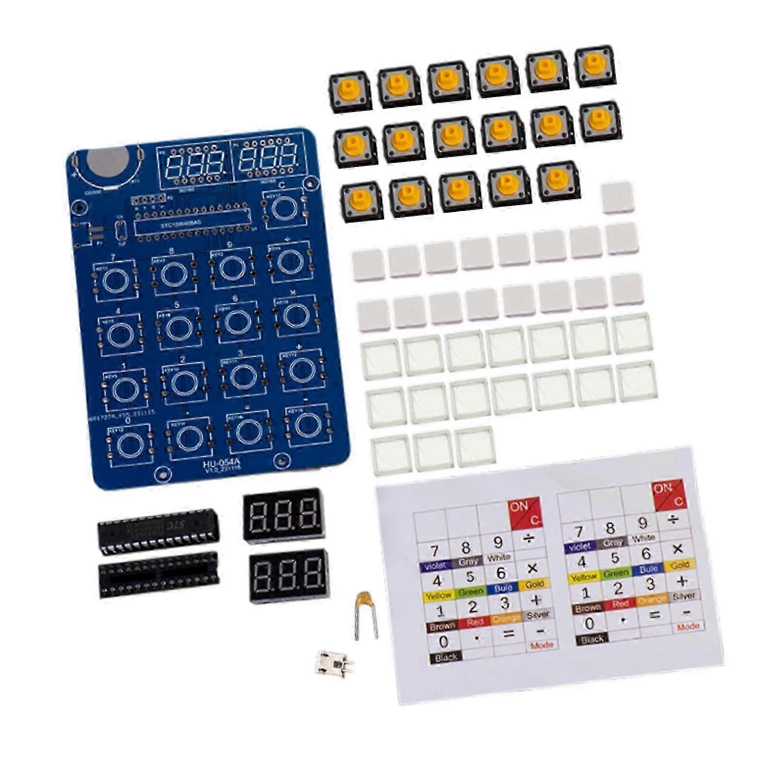 6 digits DIY Calculator Kit DIY Electronic Kits College Learning Electronics Without shell hwy