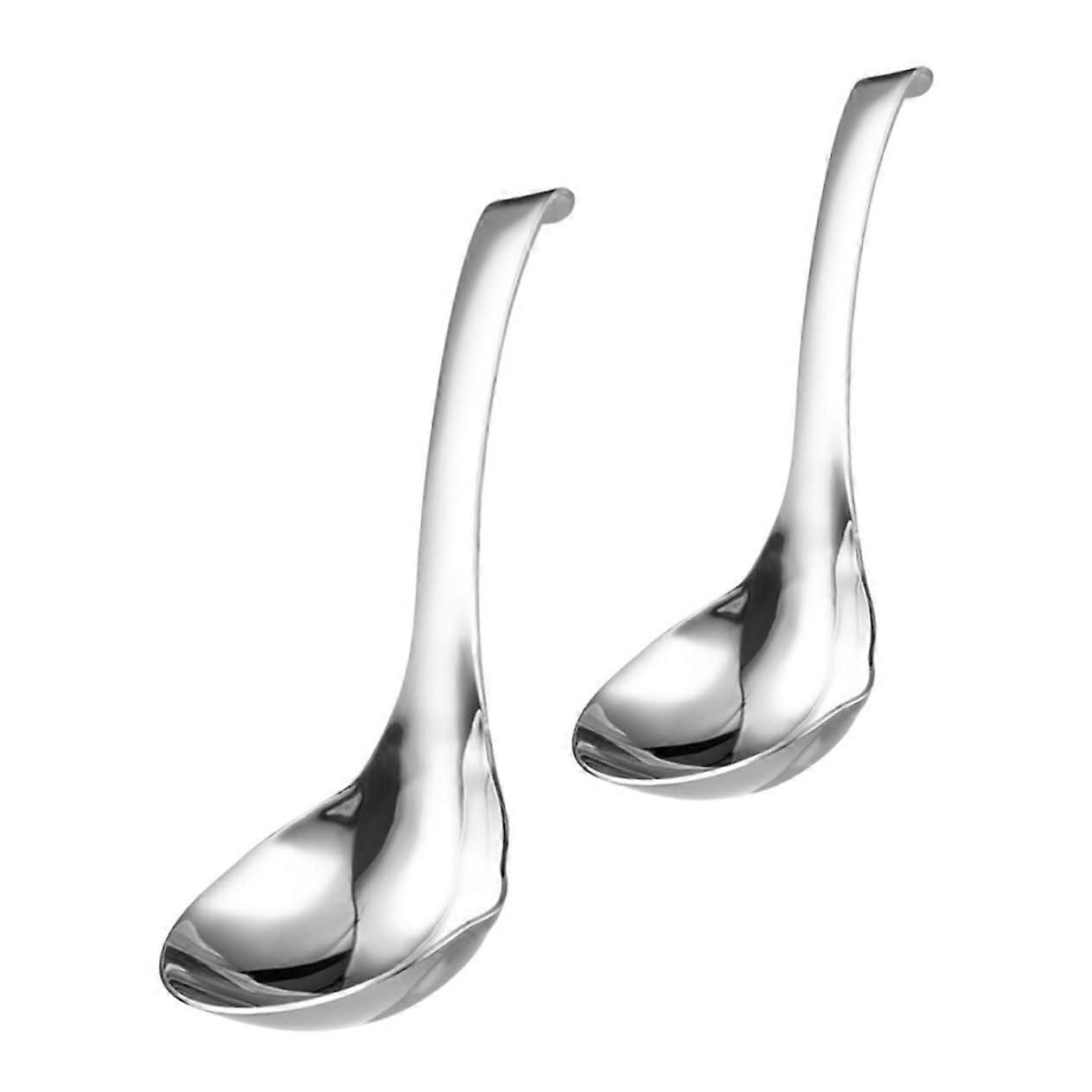 2 pcs Stainless Steel Soup Ladle Set for Kitchen Use