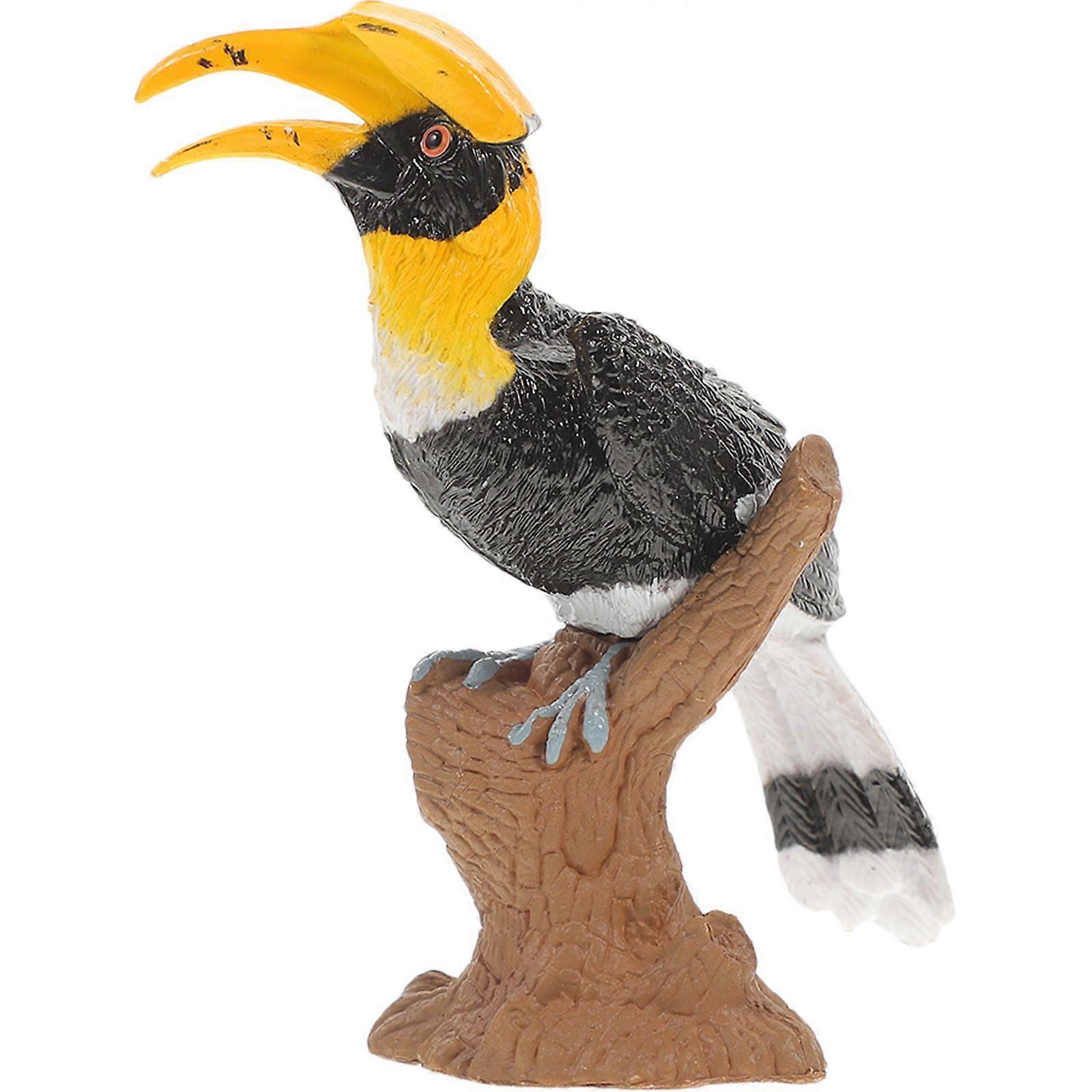 Lifelike Bird Simulation Hornbill Garden Decorative Artificial Hornbill Models