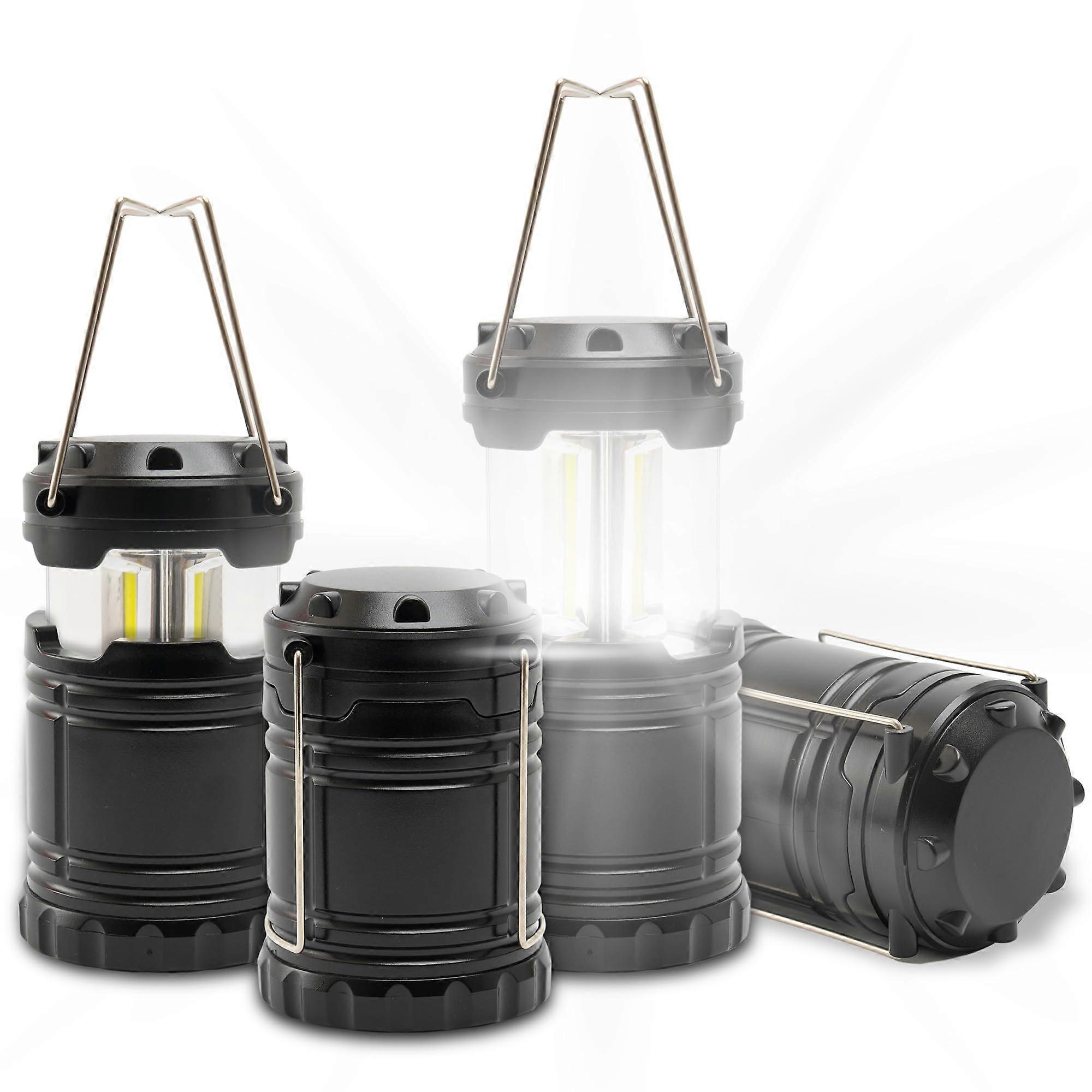LED Camping Lantern Battery Powered 4-Pack Camping Flashlight Lantern for Power Outages