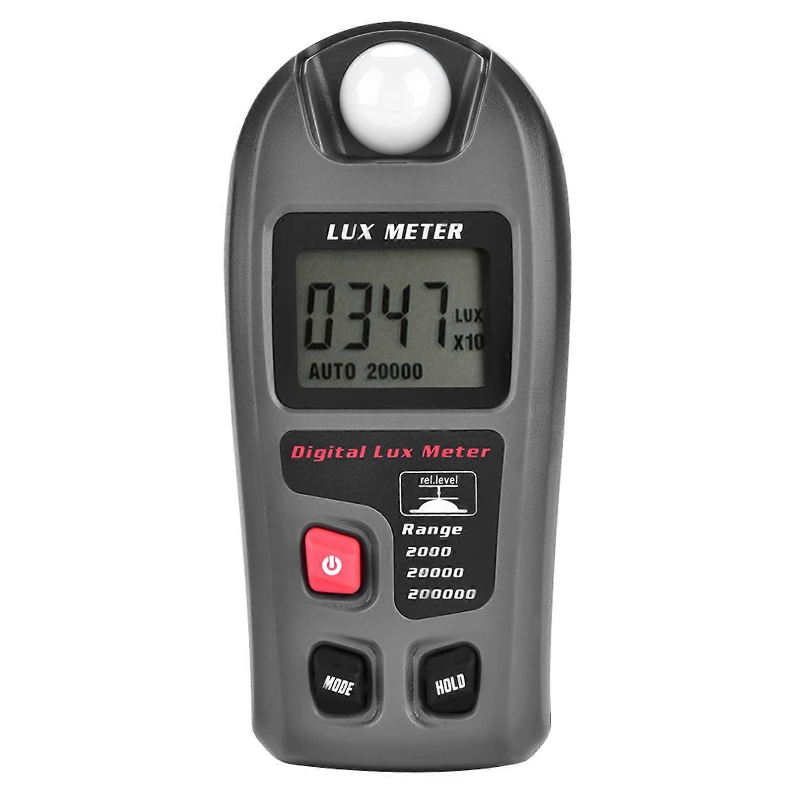 Digital Lux Meter with LCD Screen, Automatic Waterproof Sensor for LED Lighting, Indoor Plant Growth, and Photography Use