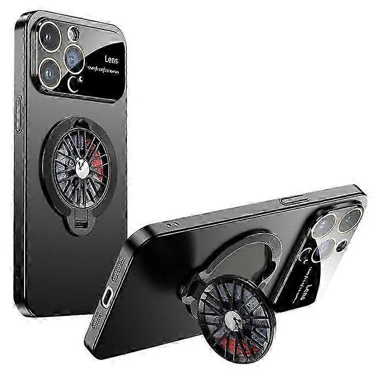 Large Window Protective Cover For iPhone 14 Pro, Rotating Fidget Spinner Case with Stand Function