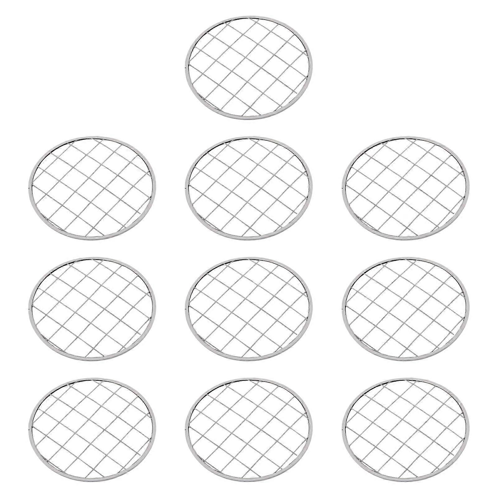 10x Flower Jar Insert Lid Plant Stand Stabilizer Frame Square Grids Holder