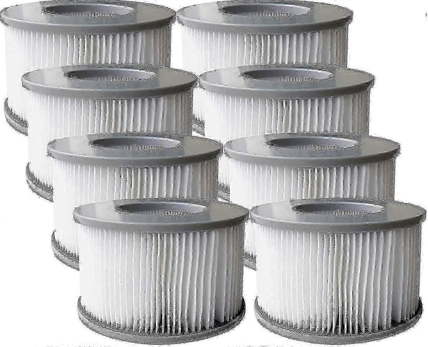 Compatible Pack Of 8 Replacement Filter Cartridges Compatible Mspa Inflatable Pool, Jacuzzi-e
