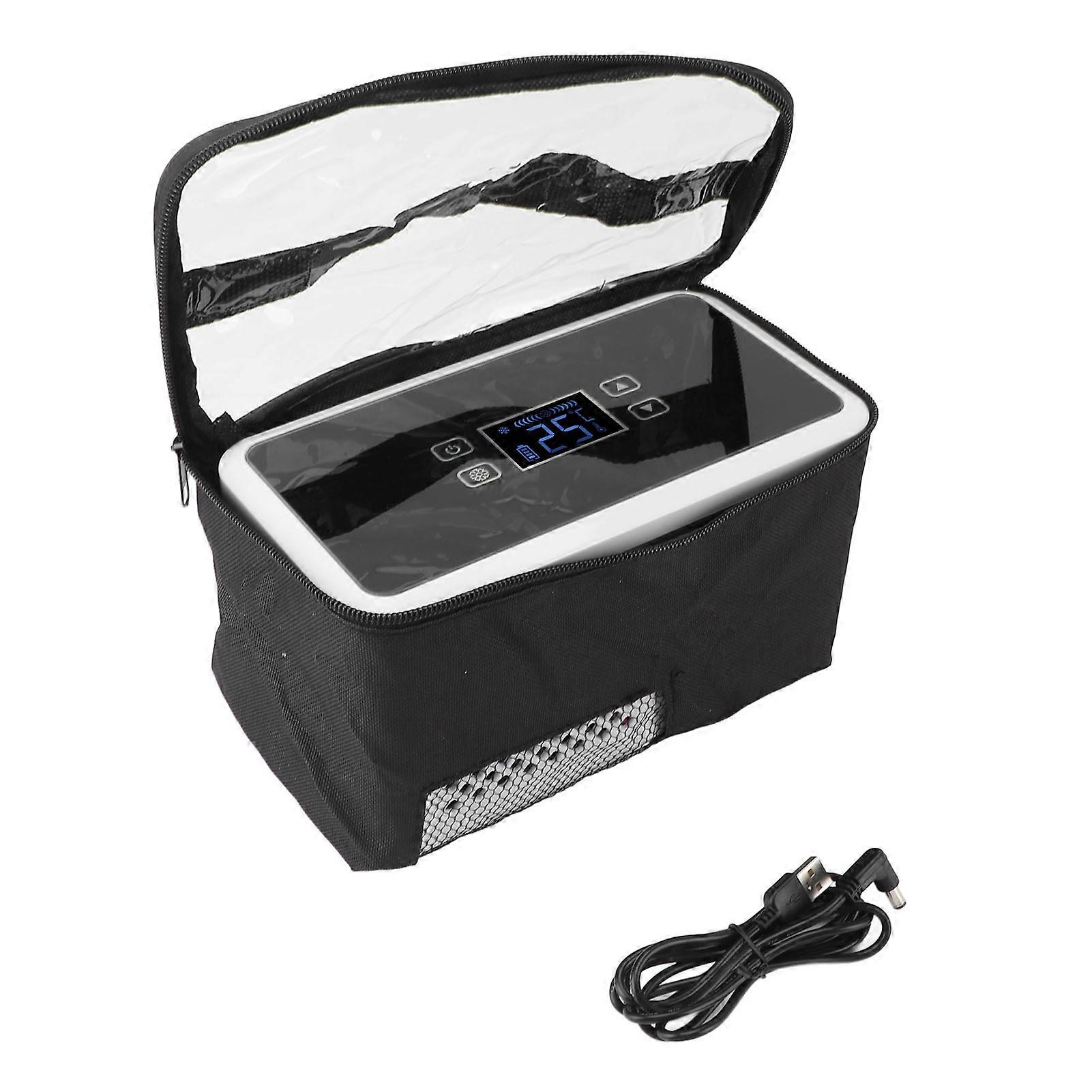 胰岛素便携式糖尿病冷却器迷你药品冰箱液晶触摸屏温度控制，适用于家庭医院办公室