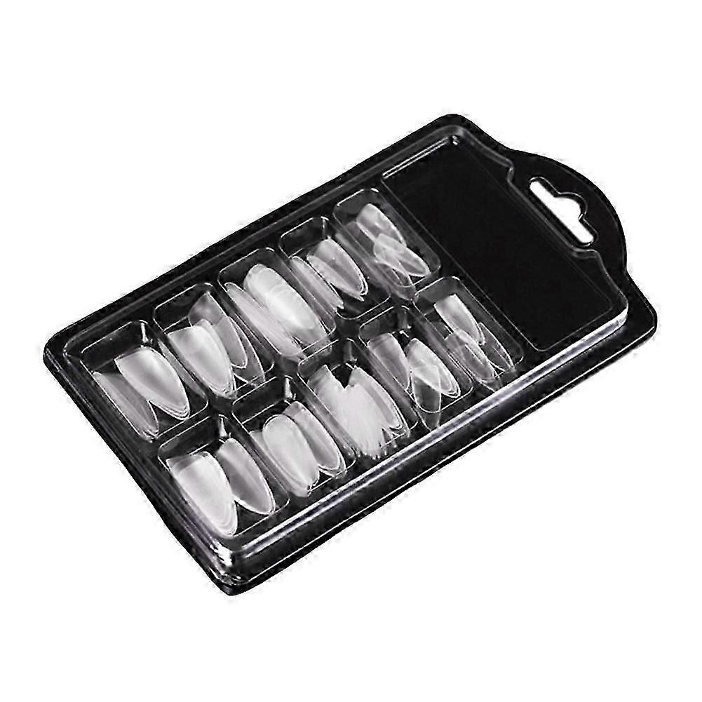 Wearable Clear Nail Art Tip False Fake Nail Patch DIY Manicure