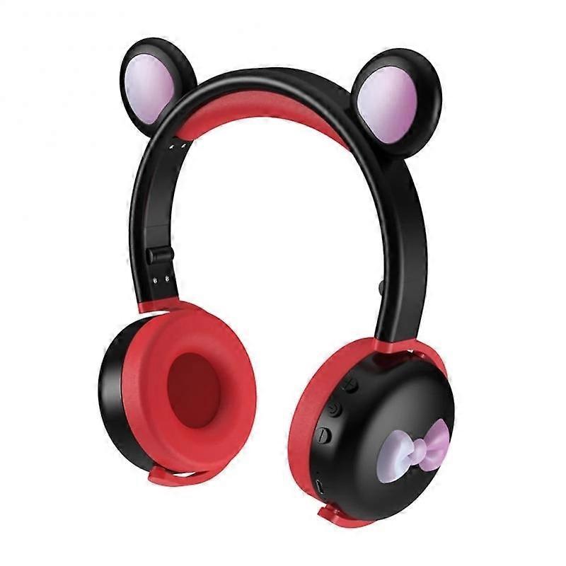 AEC BK7 Cute Bear Children Wireless Bluetooth Headset with LED Light
