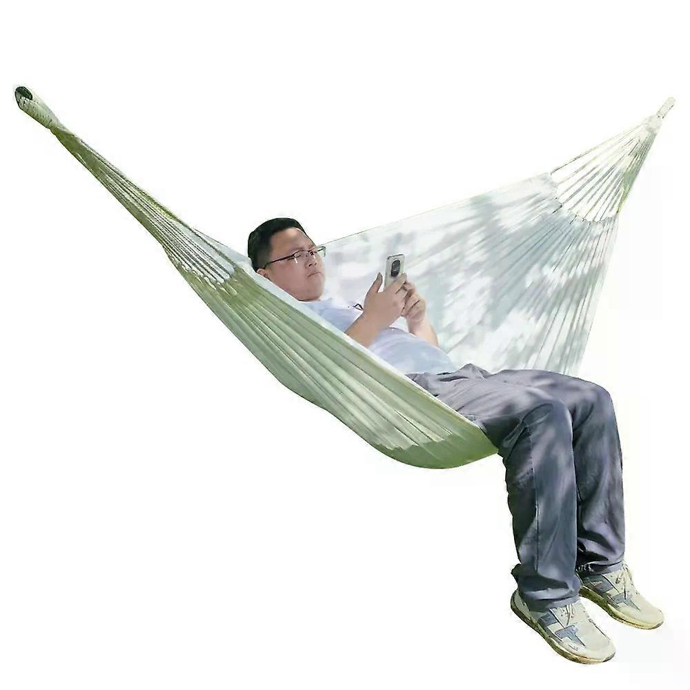 Outdoor Indoor Canvas Single Hammock Outdoor Camping Indoor Childrens Swing Thickened Solid Color Hammock Multi Functional Hammo
