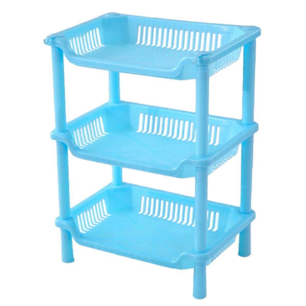 3-Layer Bathroom Standing Storage Shelf, Space-Saving Design