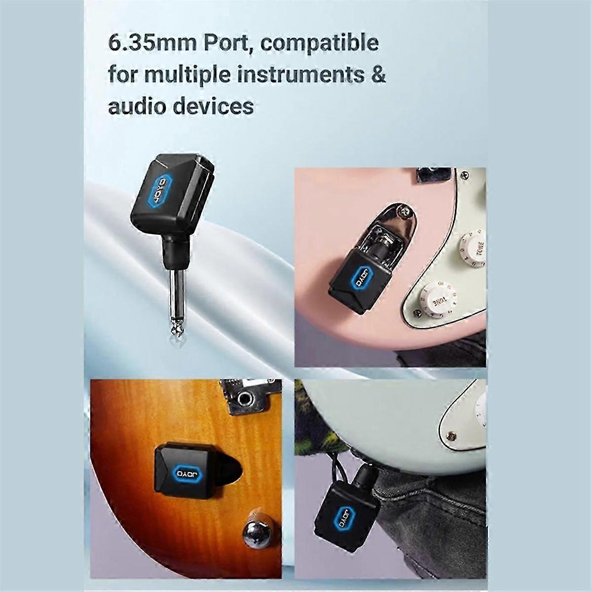 06 Wireless Guitar System 5.8GHz Digital Wireless Guitar Transmitter and Receiver for Electric Blowpipe Guitar Bass