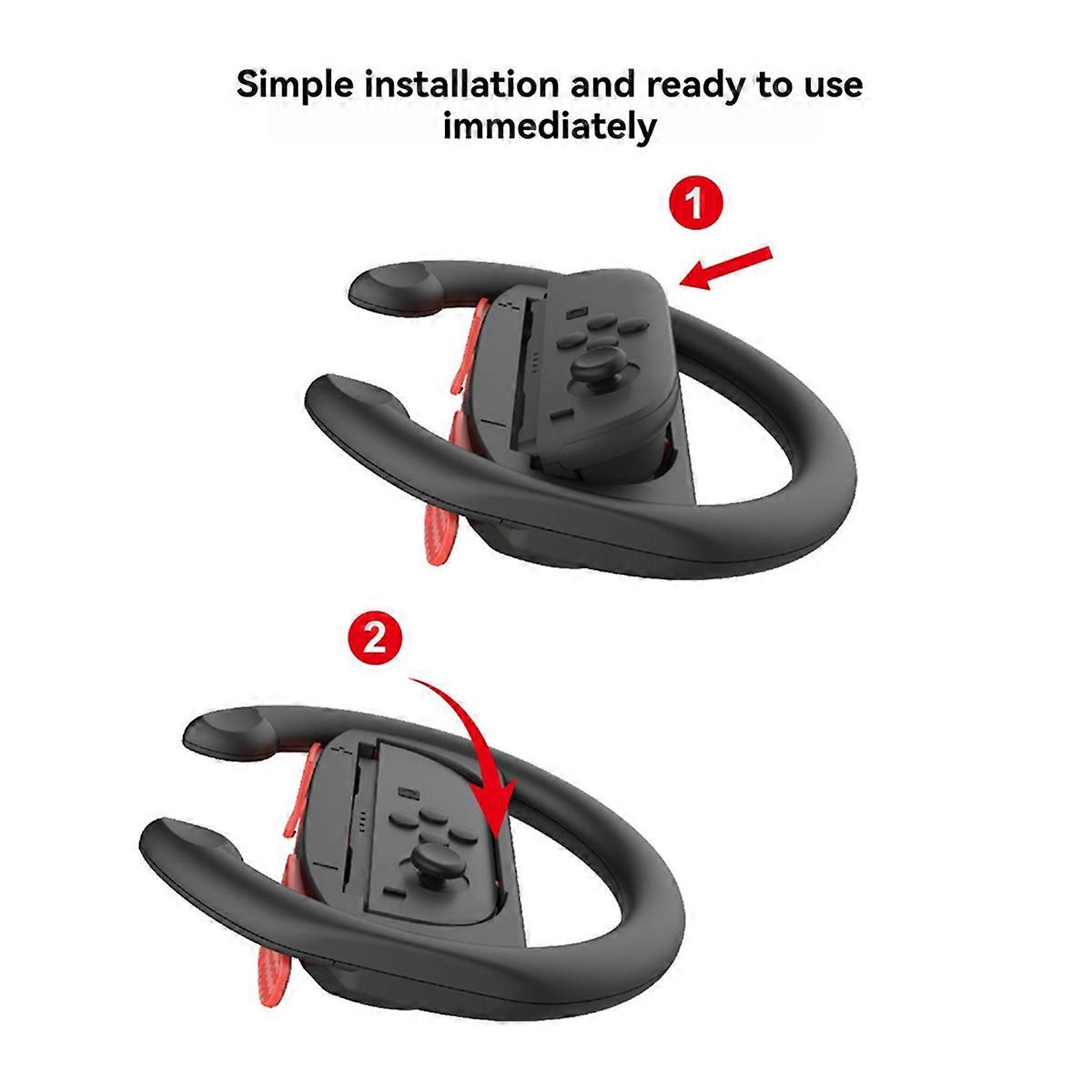 2PCS Racing Steering Wheels for Switch 2 Controller Game Grip Handle Racing Game Wheel