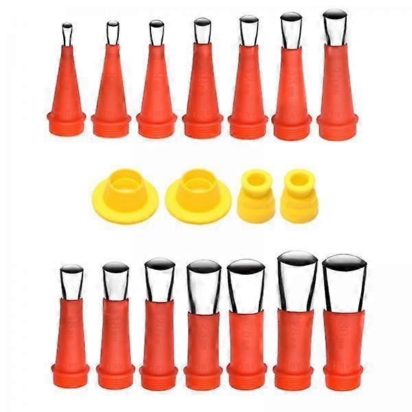 2-3 of 8pc Caulk Nozzle Applicator Caulking Finisher Glue Sealant Finishing