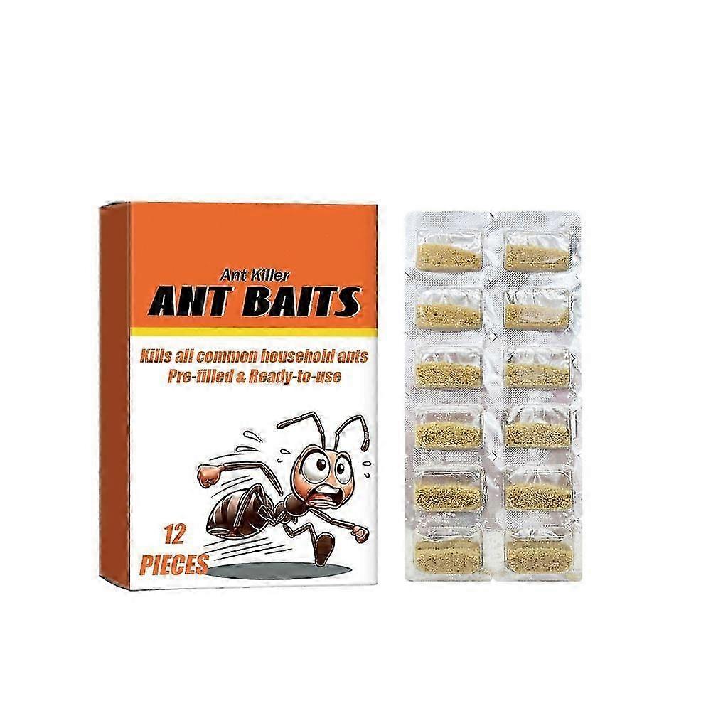 12pcs Ant Baits for Kitchen - Fast Acting Ant Killer to Solve Infestations