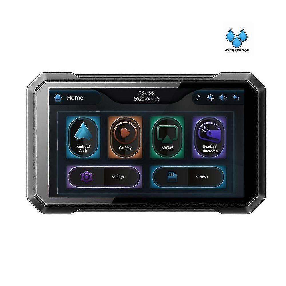 7 Inch Motorcycle GPS Navigator Wireless Projection Video Player