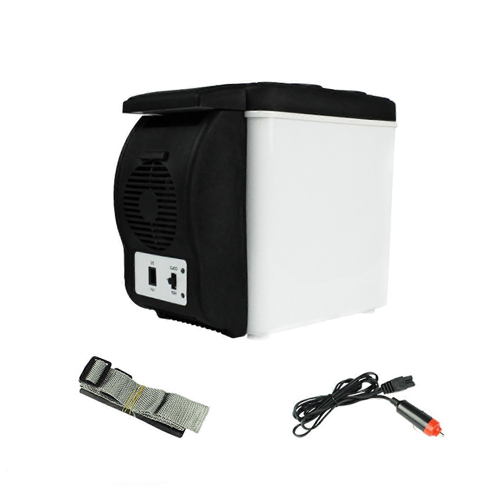 6L Vehicle Refrigerator 12V Portable Cooling Warmer Energy Efficient Designs Auto Fridge Easy to Use for Automotive Use