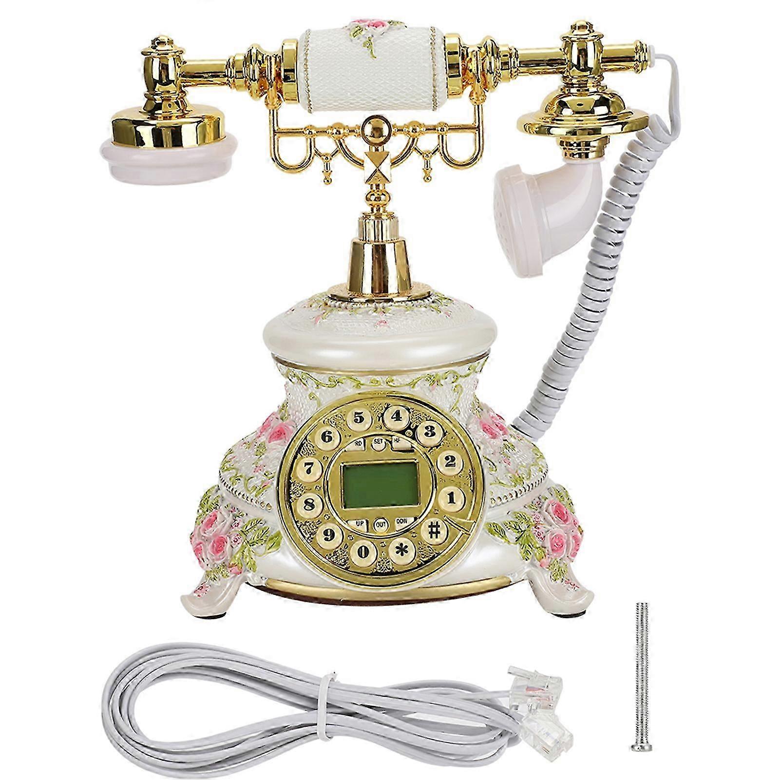 Ms-5700c Fsk/dtmf Caller Id Automatic Detection Backlight Ip Retro Telephone With Electronic Calendar/date/clock/week Display